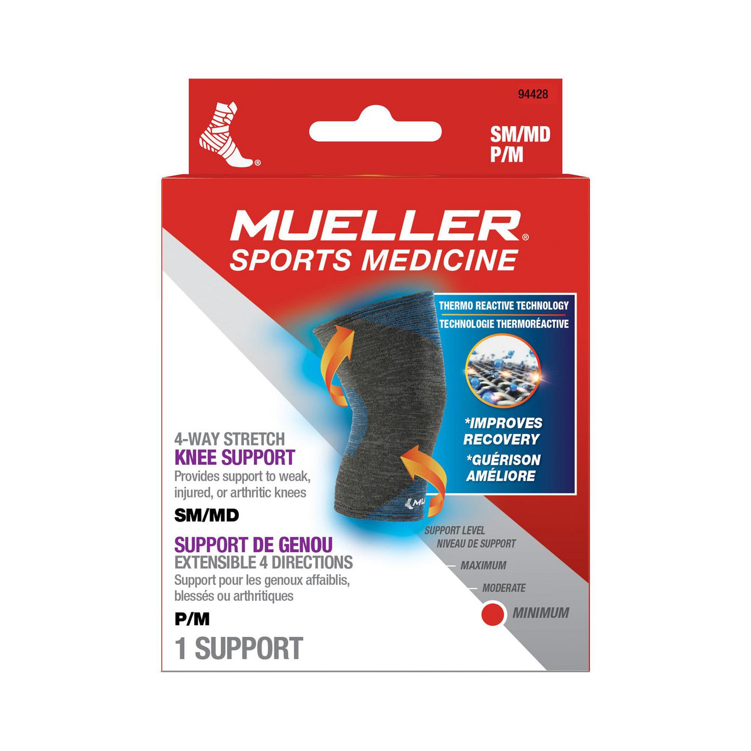 Mueller FIR 4-Way Knee Support S/M