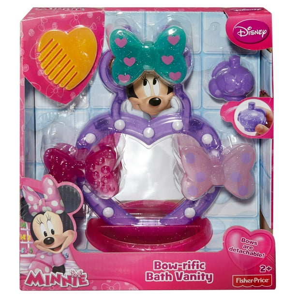 Coiffeuse pour le bain Minnie à boucles Disney de Fisher-Price 