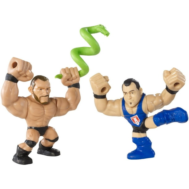 WWE Rumblers Slam City – Santino et Randy Orton avec serpent – Ensemble de 2