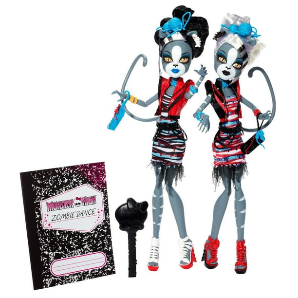 Monster High Zombie Shake – Meowlody et Purrsephone, emballage de 2