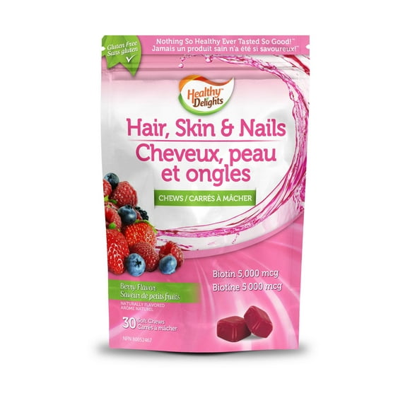 Healthy Natural Systems Healthy Delights Hair, Skin And Nail Berry Chews