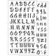 Sticko collant mini alphabet et chiffres noires – image 1 sur 1