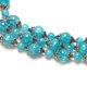 Corde/perles Cousin en verre craquelé/métal turquoise – image 1 sur 1