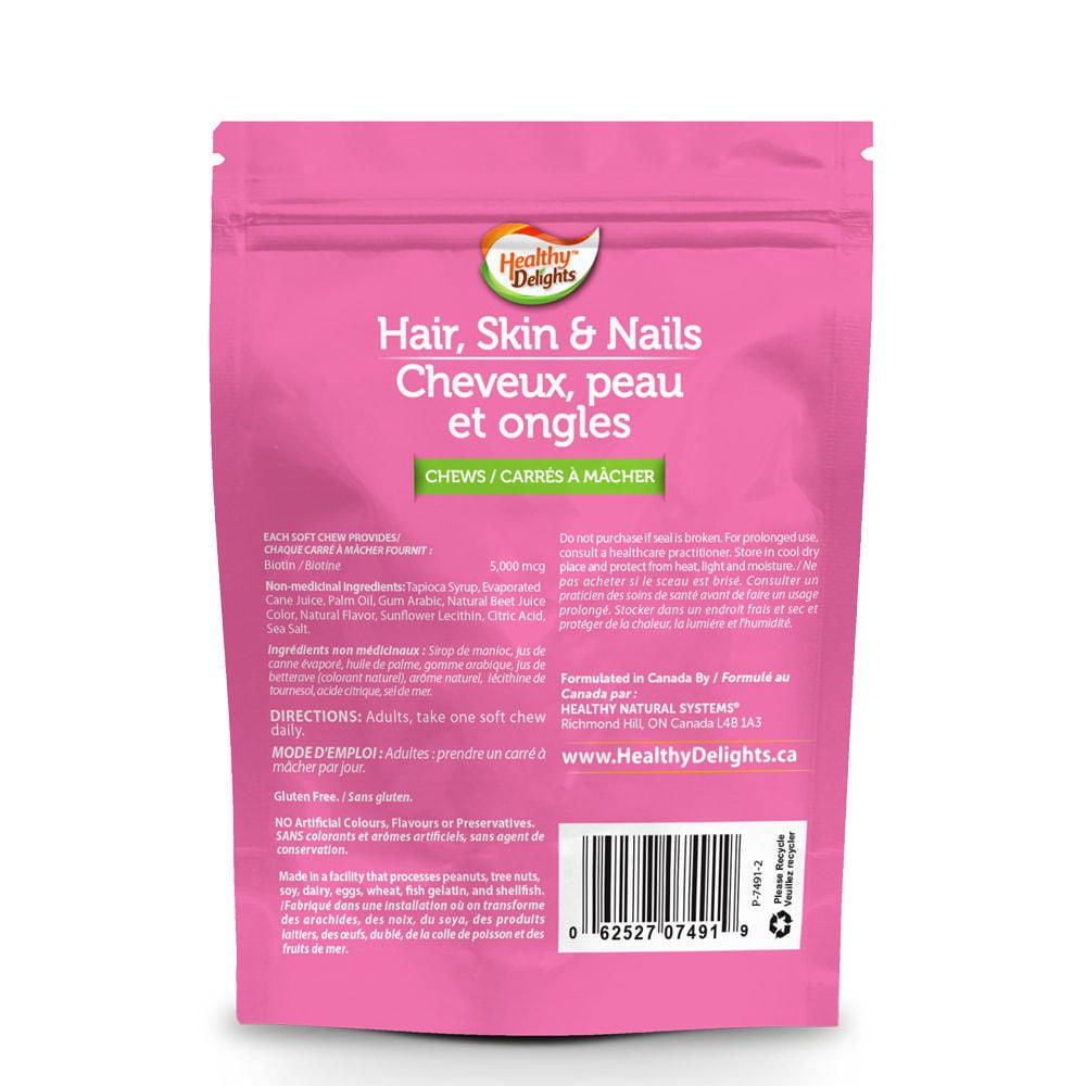 Healthy Natural Systems Healthy Delights Hair, Skin And Nail Berry Chews