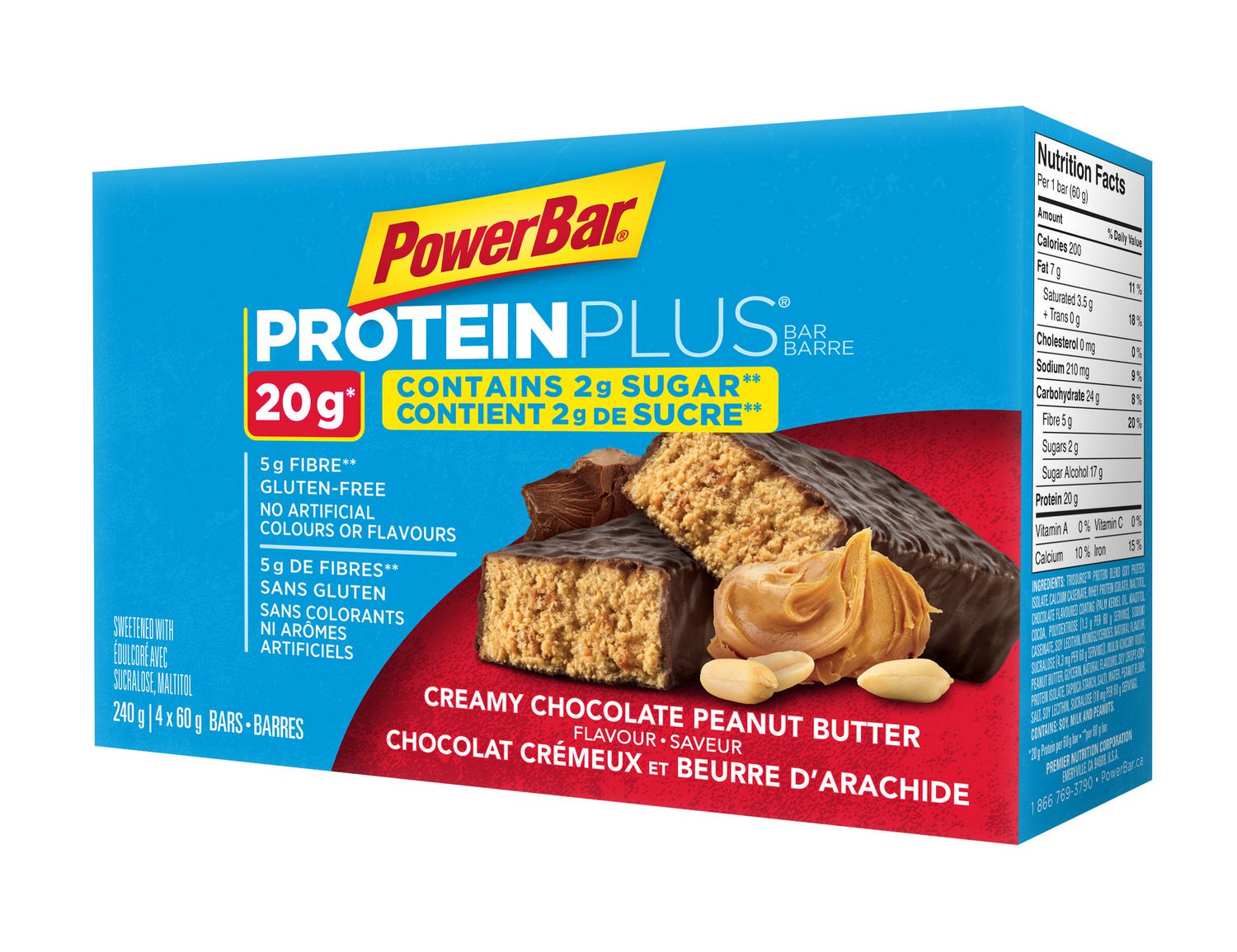 PowerBar Protein Plus Creamy Chocolate Peanut Butter Bar ...