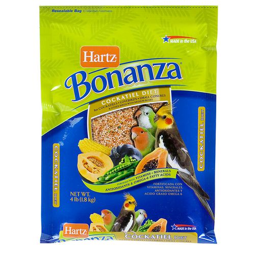 hartz bonanza cockatiel diet