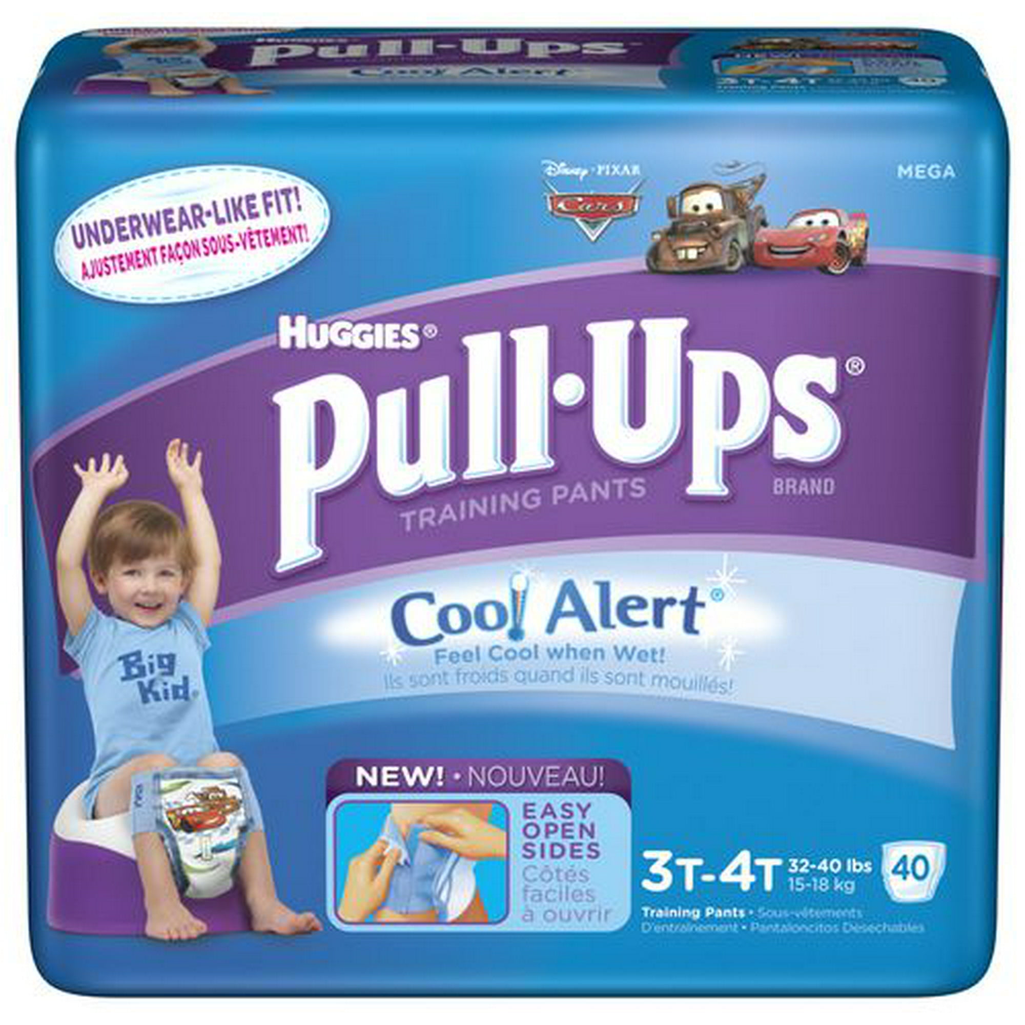 Huggies Pull-Ups Plus Training Pants For Boys Size 3T-4T: 32-40lbs