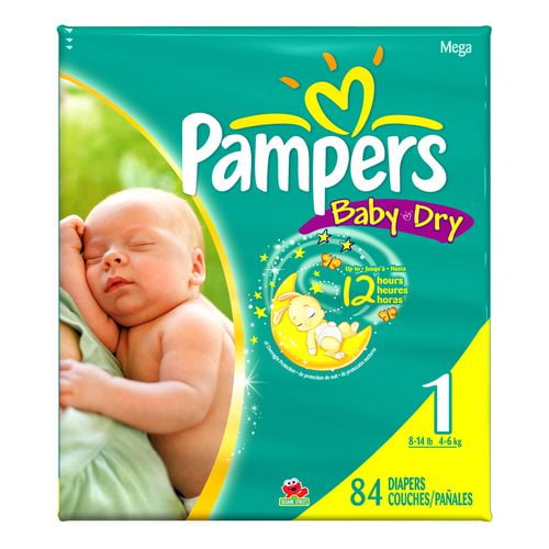Pampers Baby Dry Diapers Mega Pack 