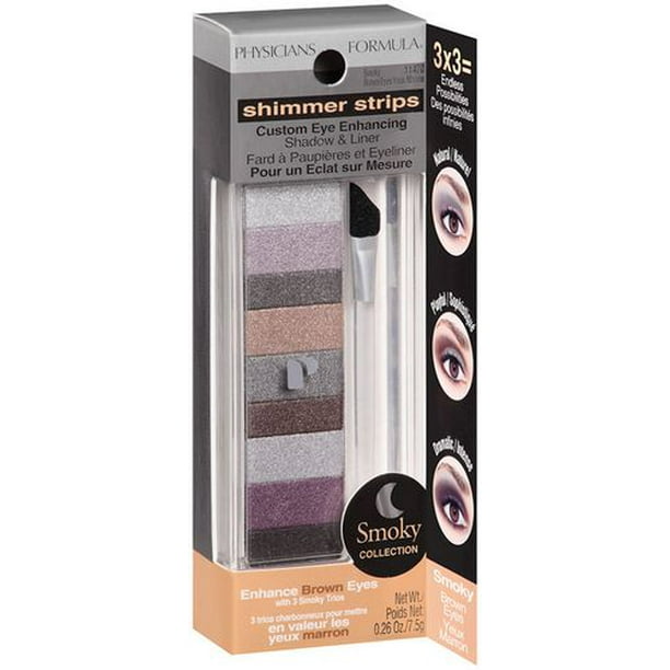 Shimmer Strips Fards à paupières et eyeliner pour un éclat sur mesure Collection charbonneux - Yeux marrons