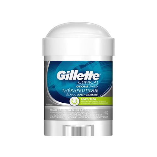 Gillette Clinical Antisudorifique / déodorant anti-odeurs, arôme de pouvoir