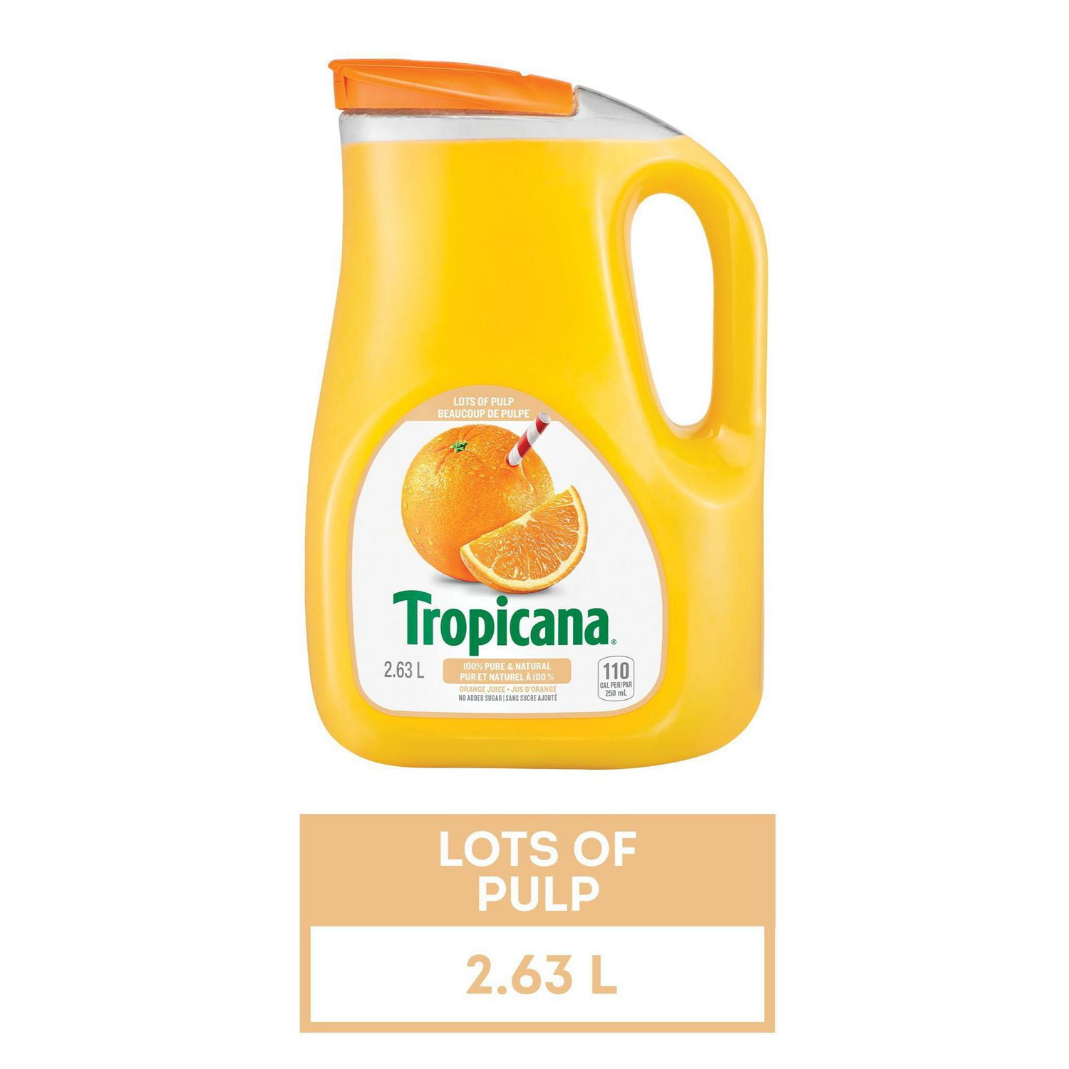 lots of pulp orange juice