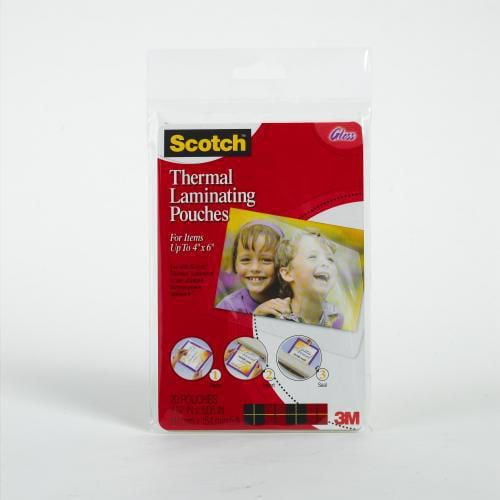 Pochettes de pelliculage thermique TP5900-20-C Scotch® de 4,37 x 6,06 po