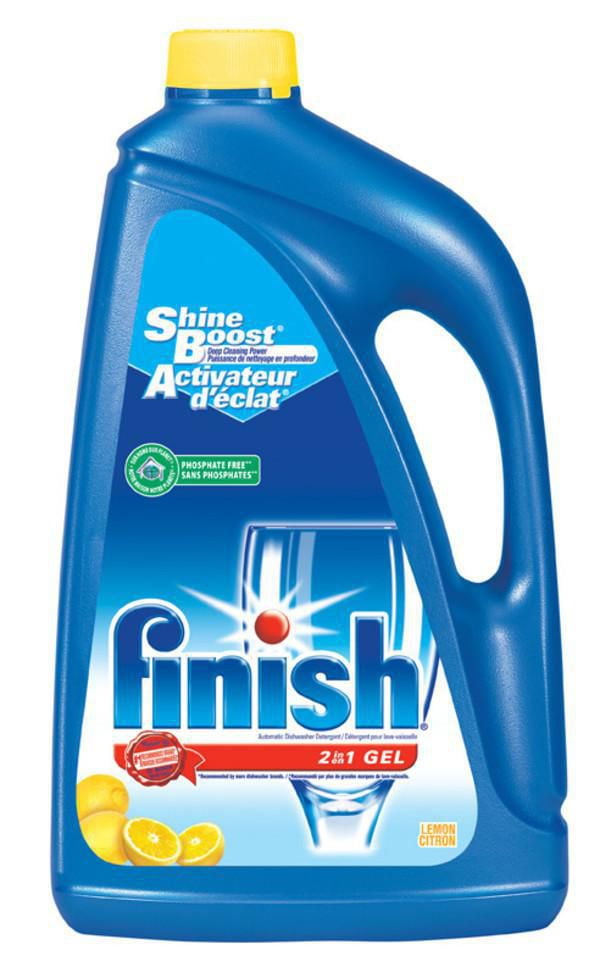 Finish Gel Dishwasher Detergent, 2 in 1, Lemon, 2.6L Walmart Canada
