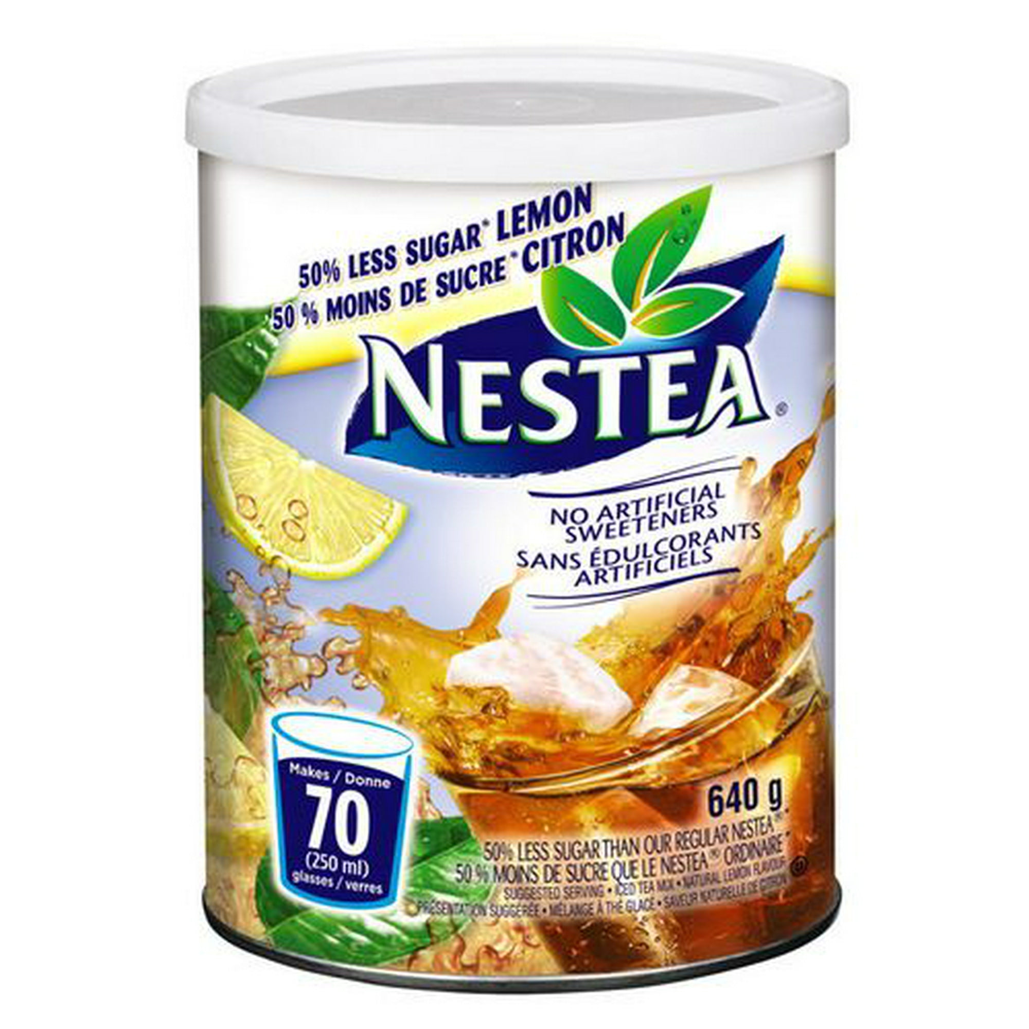 Nestea 50% Less Sugar Lemon Iced Tea 640g, 640 g