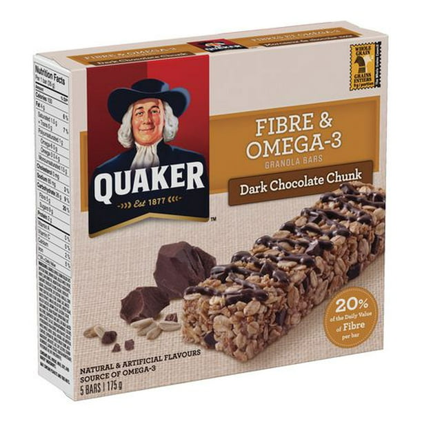 Quaker Fiber & Omega Quaker Fibre & Omega3 Dark Chocolate Chunk