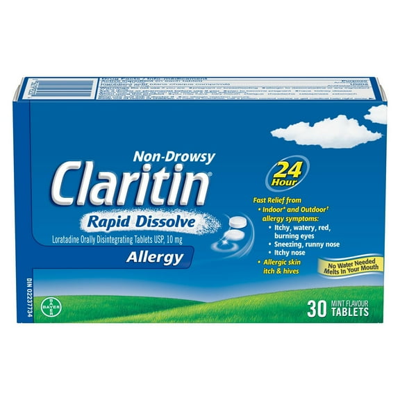 Claritin Rapid Dissolve Allergy Medicine, 24-Hour Non-Drowsy Relief 10 mg
