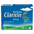 thumbnail image 1 of Claritin Allergy Medicine, 24-Hour Non-Drowsy Relief 10 mg, 1 of 9