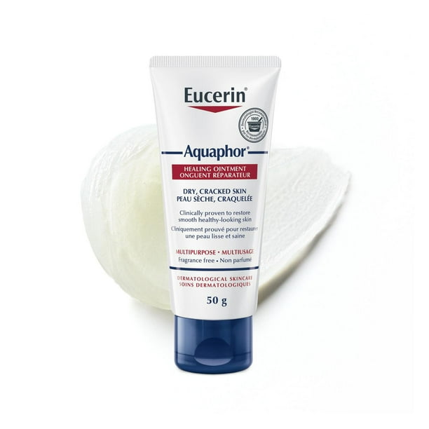 EUCERIN AQUAPHOR Multi-purpose Healing Ointment for Dry Skin and Cracked Skin | Non-Comedogenic | Fragrance-free | Non-Greasy | Recommended by Dermatologists, 50g tube