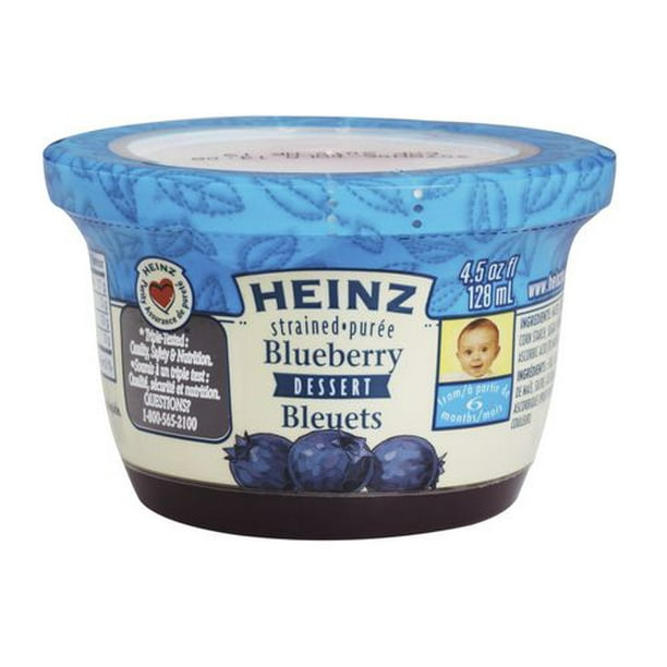 Dessert purée aux bleuts Heinz