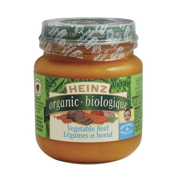 Purée Légumes et boeuf biologiques Heinz - 128 ml