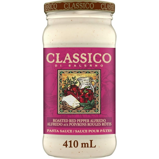 Sauce pour pâtes Classico Alfredo di Salerno Alfredo aux poivrons rouges rôtis 410mL