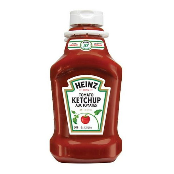 Ketchup aux tomates Heinz emballage duo Paq. de 2 x 1,25 l