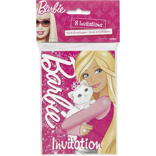 Cartes d'invitations de Barbie