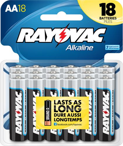 Rayovac AA Alkaline batteries - 18 pack | Walmart Canada