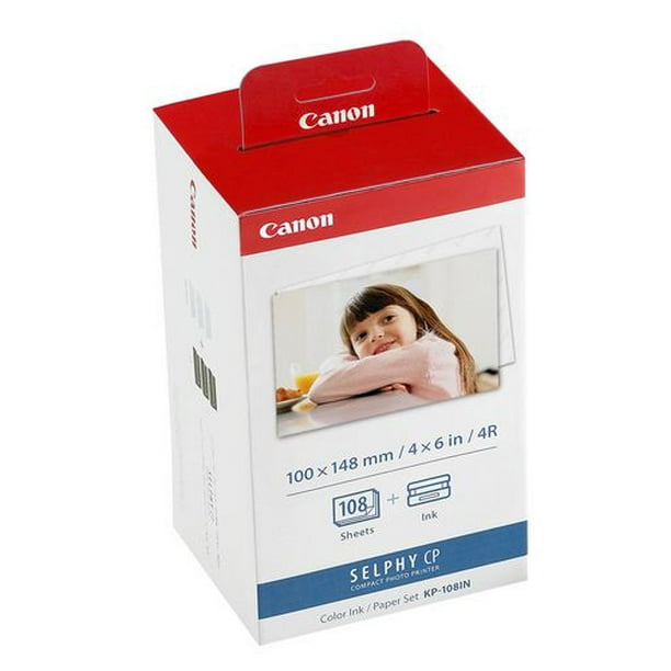 Canon - Trousse de papier et d'encre couleur photographiques KP-108IN 4 x 6 po 1 pièce
