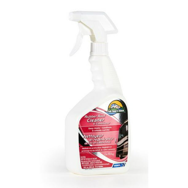 Camco 41060 RV Rubber Roof Cleaner - 32 Oz., Cleaner and conditioner ...