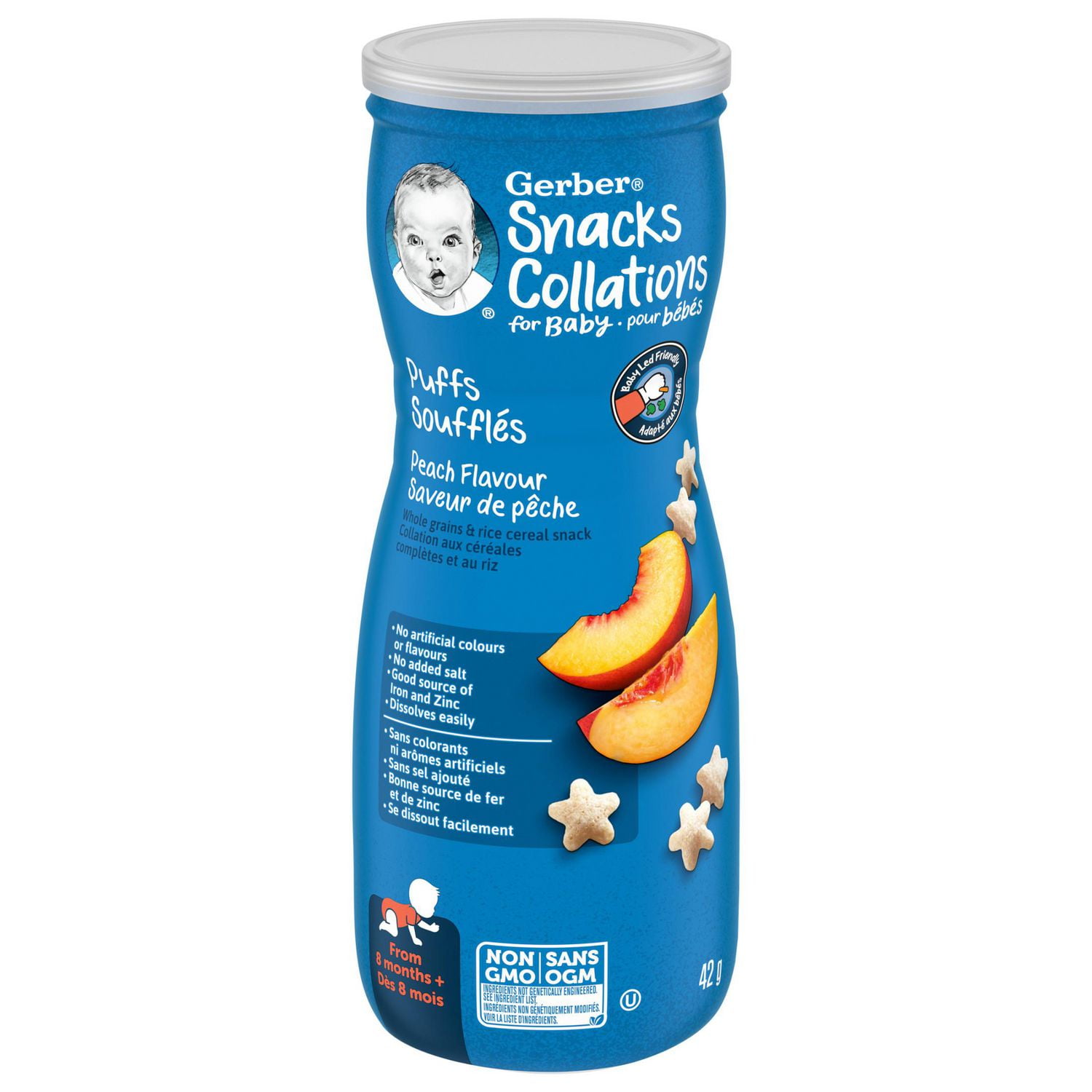 GERBER PUFFS, Peach, Baby Snacks | Walmart Canada