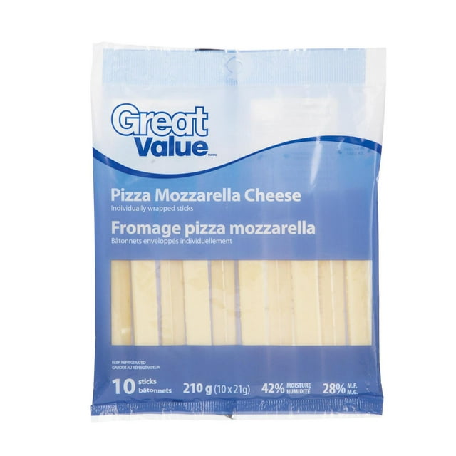 Great Value Pizza Mozzarella Cheese Sticks