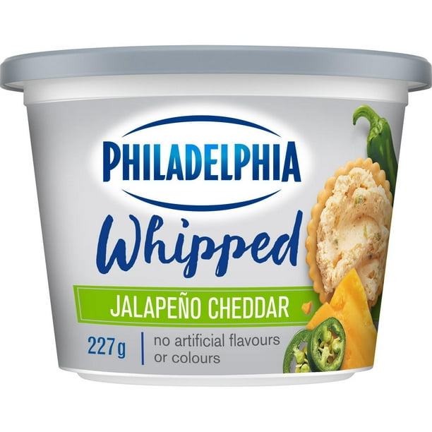 Produit de fromage à la crème Philadelphia Fouetté Jalapeno et Cheddar 227g