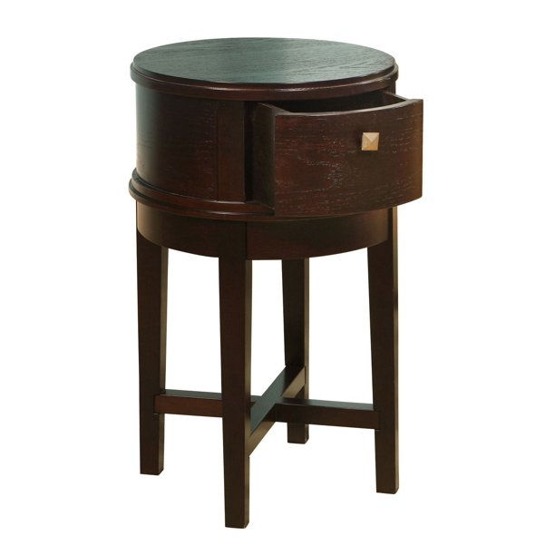 GRIFFEN-TABLE D’APPOINT RONDE-CHOCOLATE