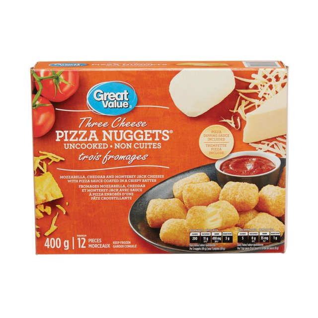 Great Value Three Cheese & Pizza Nuggets 400g