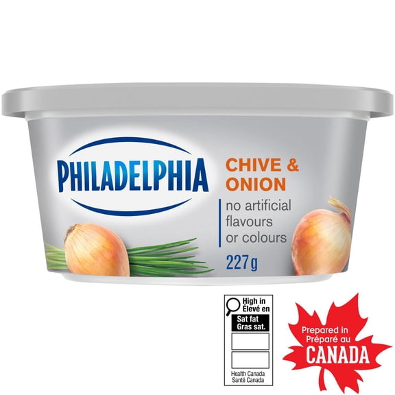 Philadelphia Chive and Onion Cream Cheese Product, 227 g Tub