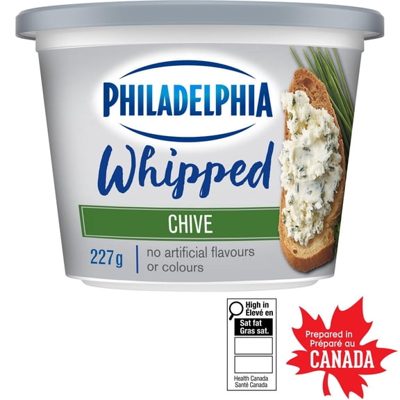 Philadelphia Whipped Chives Cream Cheese Product, 227 g Tub