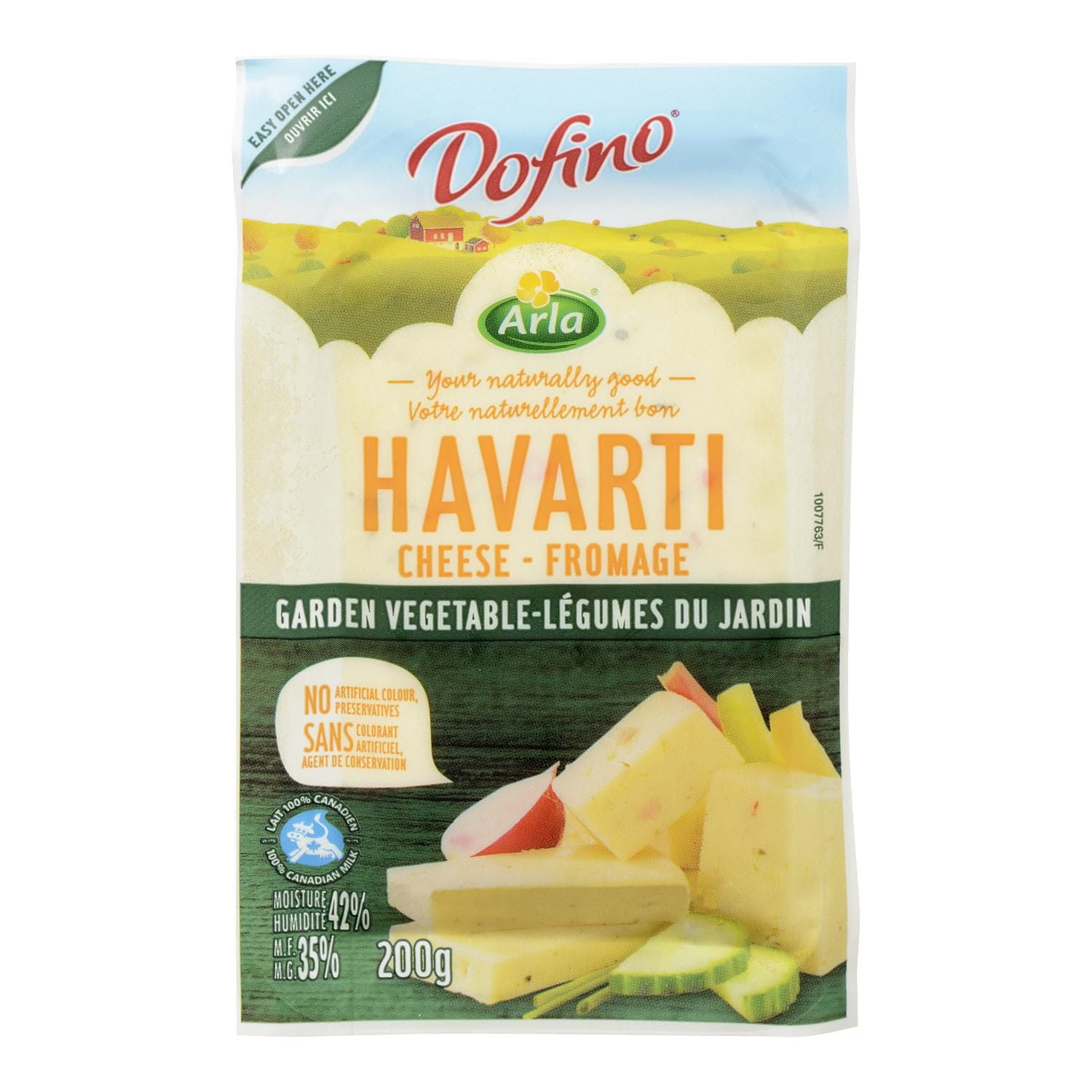 Arla Dofino 35 M.F. Garden Vegetable Havarti Cheese Walmart Canada