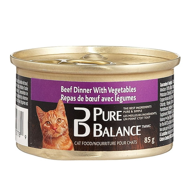 Pure Balance Nourriture humide pour chats de boeuf et abats aux légumes