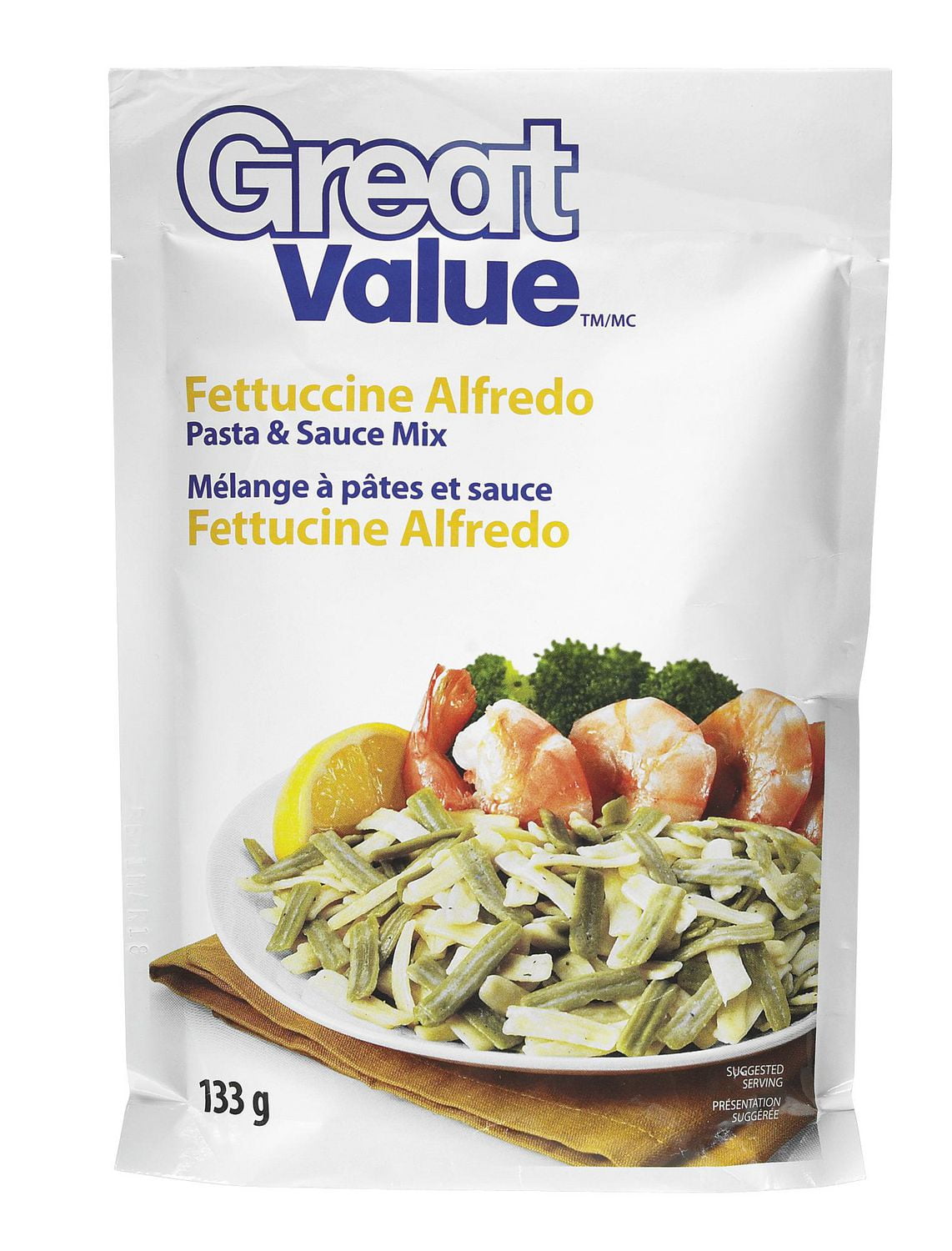Great Value Fettuccine Alfredo Pasta and Sauce Mix Walmart Canada
