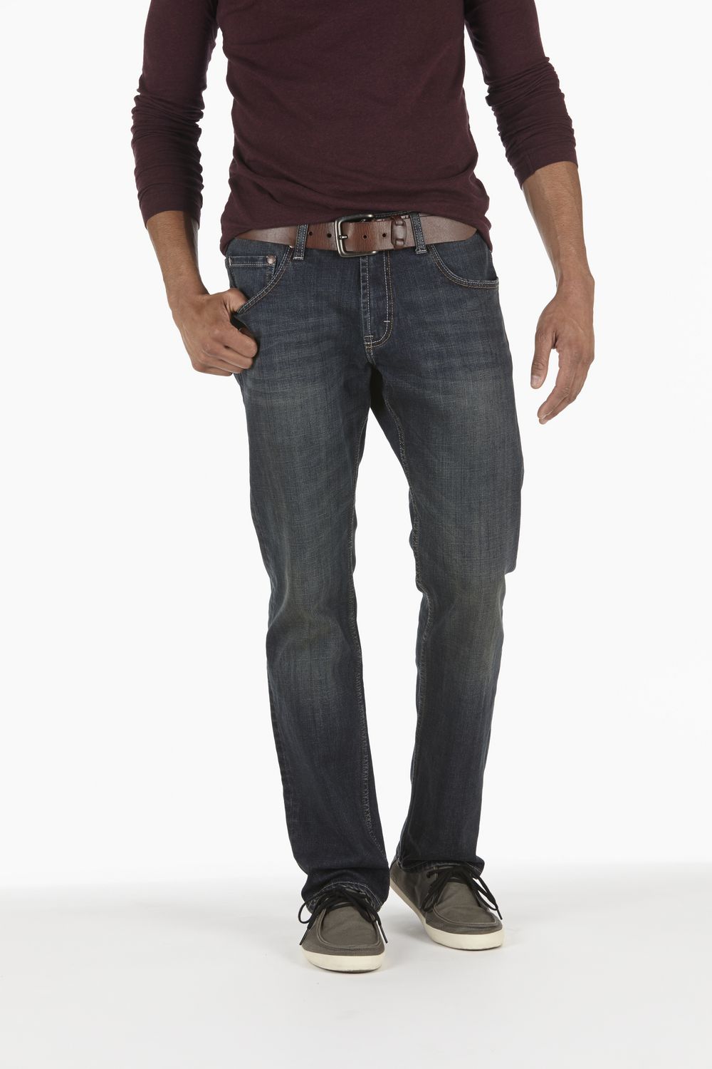 Wrangler Jeans Co. Red Vintage Slim, Tinted Straight Leg | Walmart Canada