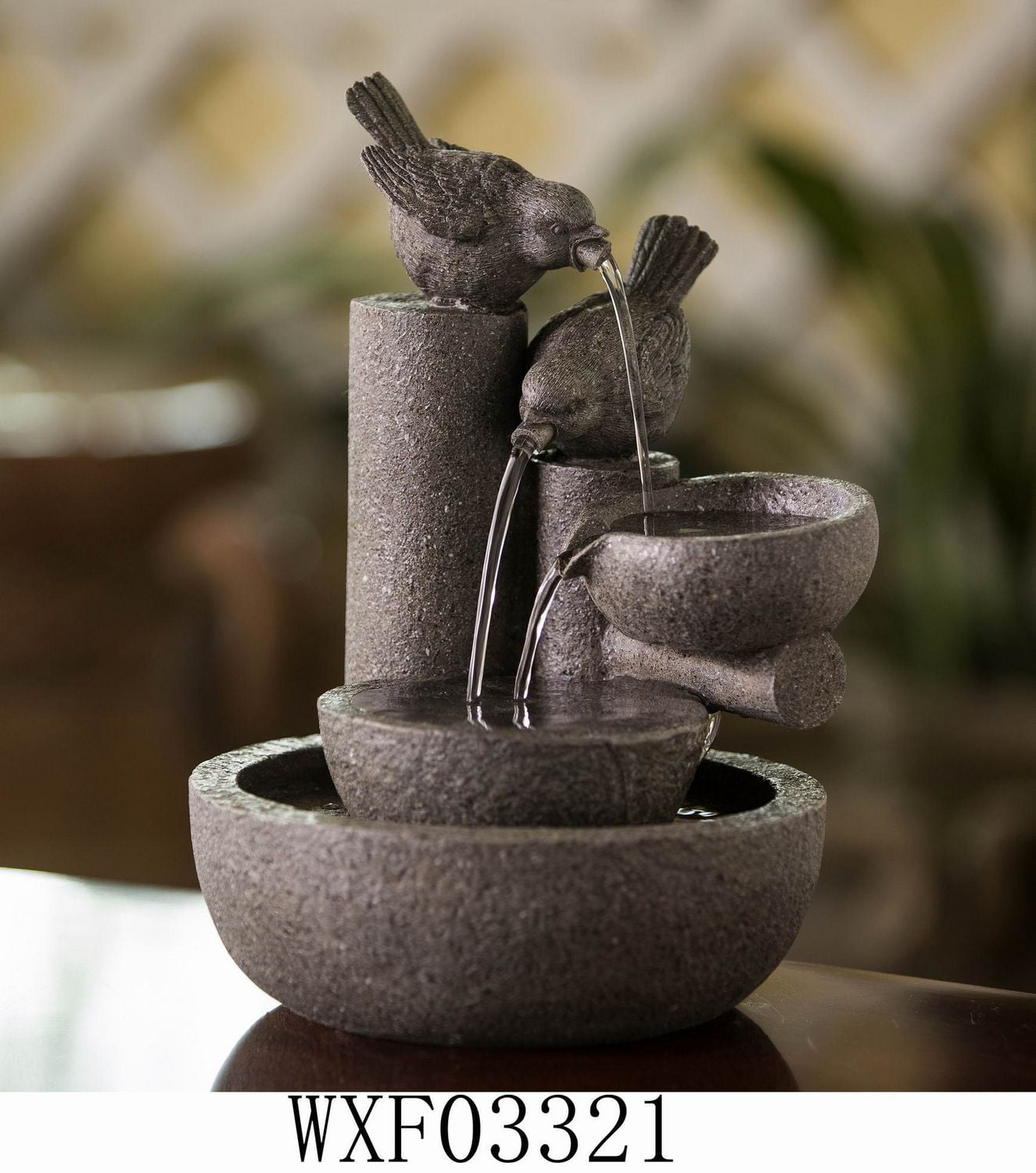 hometrends Tabletop Indoor/Outdoor Fountain With Birds Walmart Canada