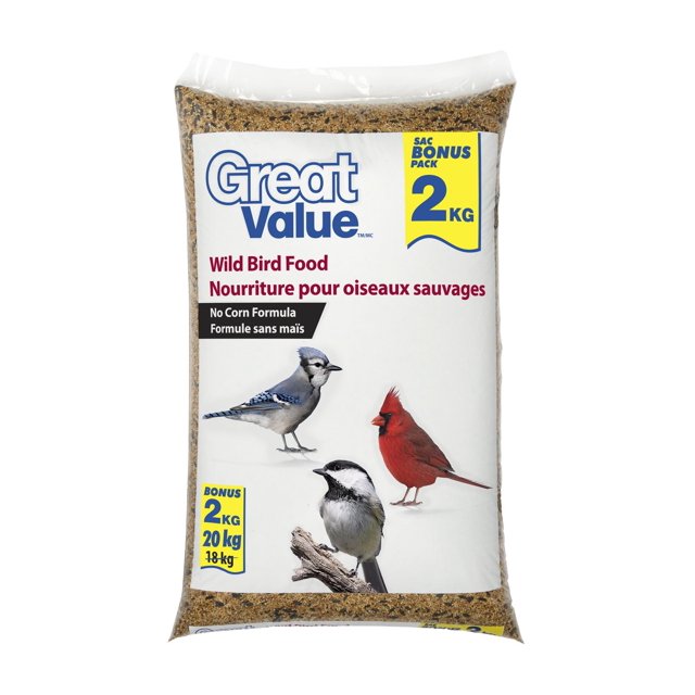Great Value Nourriture pour oiseaux, paq. économique