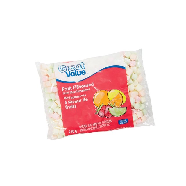 Great Value Fruit Flavoured Mini Marshmallows