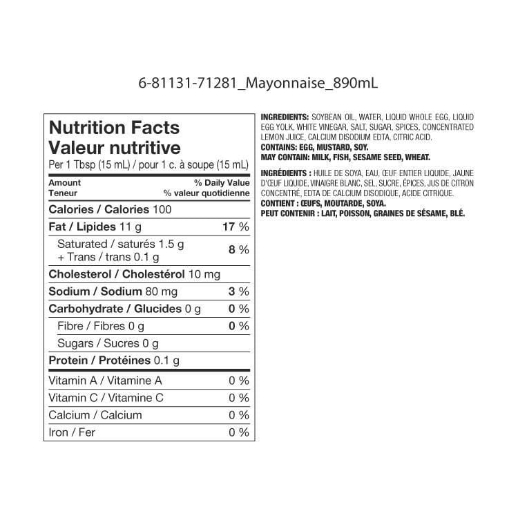 Great Value Real Mayonnaise Walmart Canada