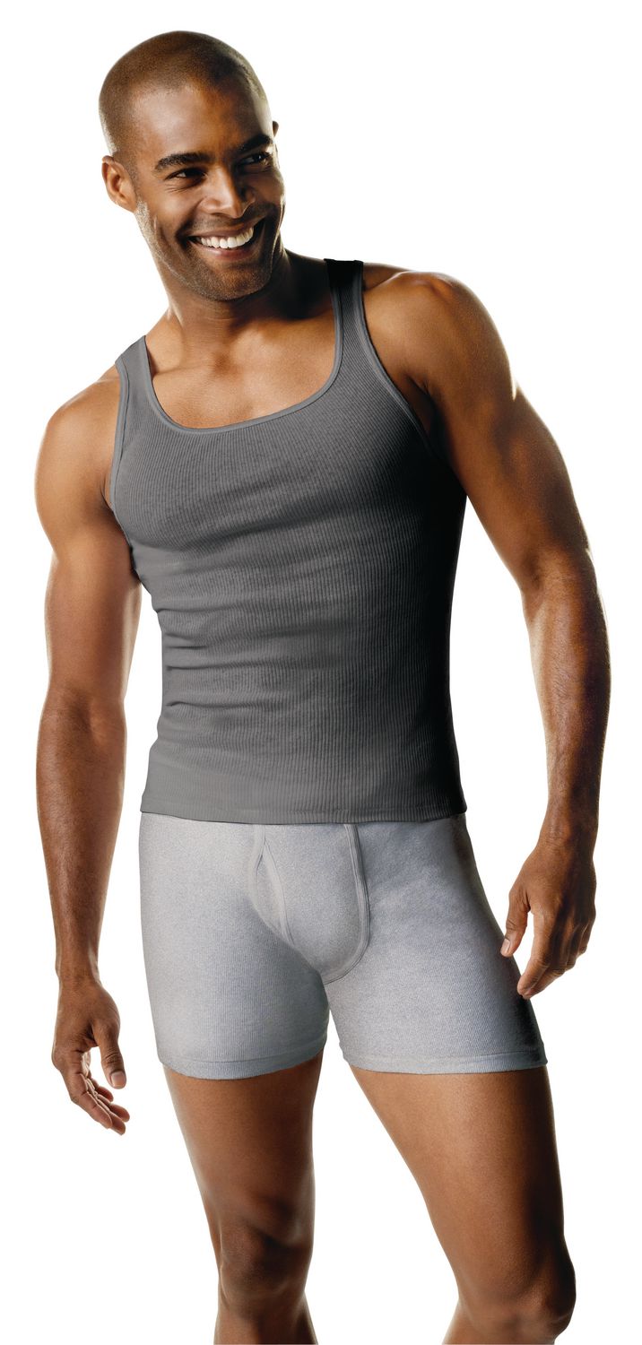 Hanes Men's FreshIQ ComfortSoft Tank Undershirt at  Men's Clothing  store: Undershirts
