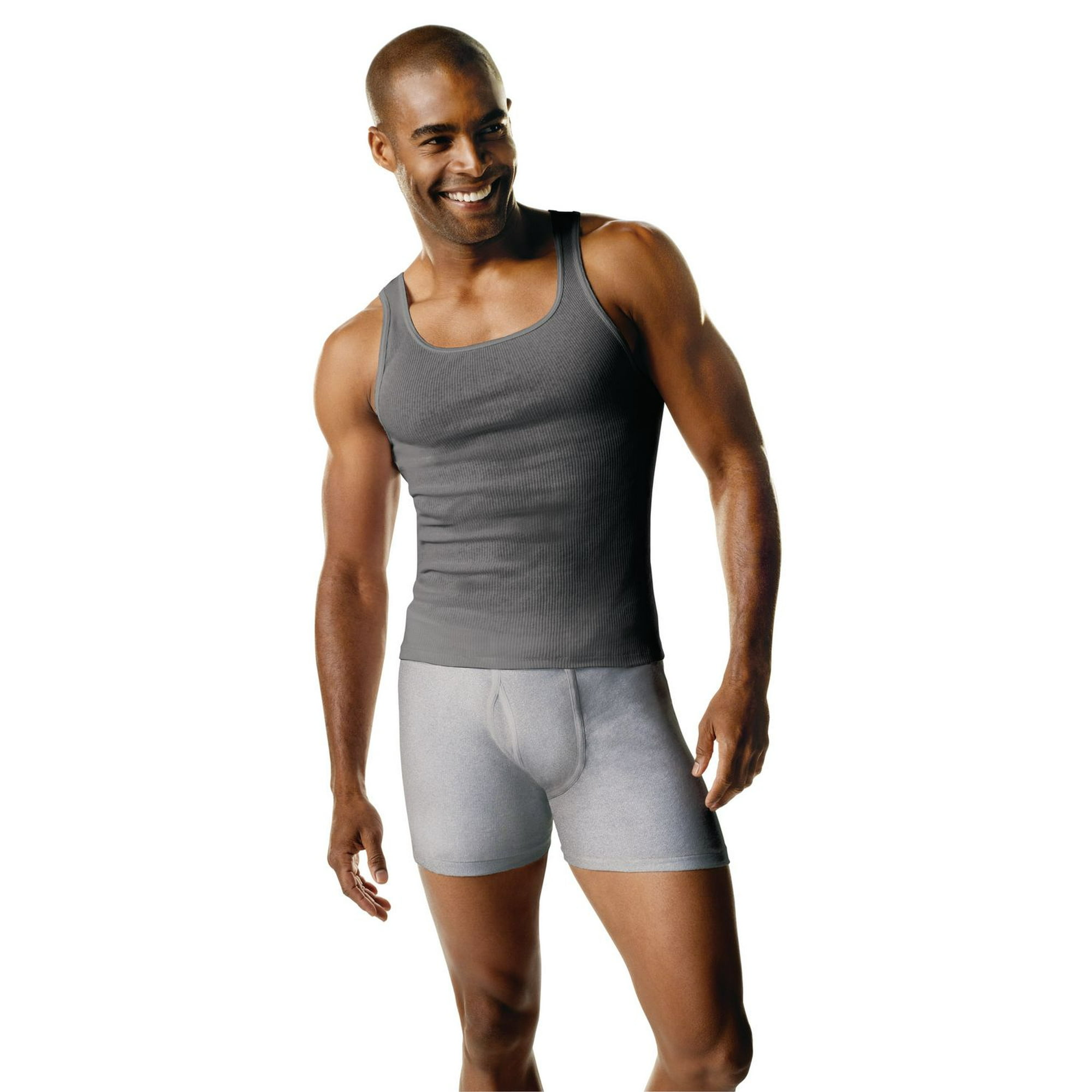 Jockey® Essentials Men's 100% Cotton Tank Top, 3 Pack, White Undershirt,  Sleeveless Tank, Comfort, Sizes Small, Medium, Large, Extra Large, 2XL,  3XL