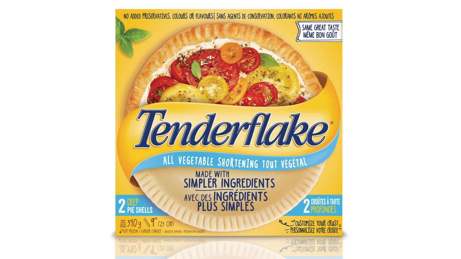 Tenderflake All Vegetable 2 Deep Dish Pie Shell Flakiest Pastry