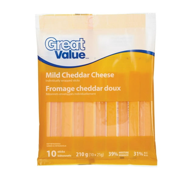 Bâtonnets de fromage doux de Great Value