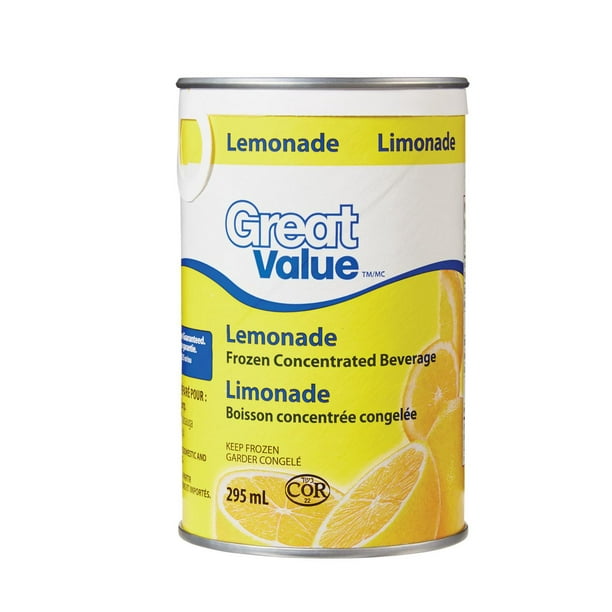 Boisson de limonade concentrée congelée de Great Value